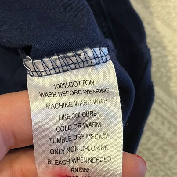 Wes & Willy Kids Football Navy Blue Graphic L/S Tee: Size 18M - Picture 7 of 8